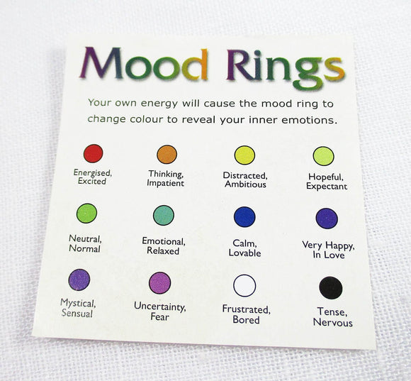 Mood Ring Size M | Crystal Jewellery | Gemstone Rings