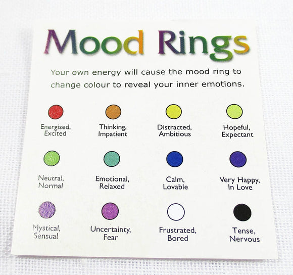 Mood Ring Size N | Crystal Jewellery | Gemstone Rings