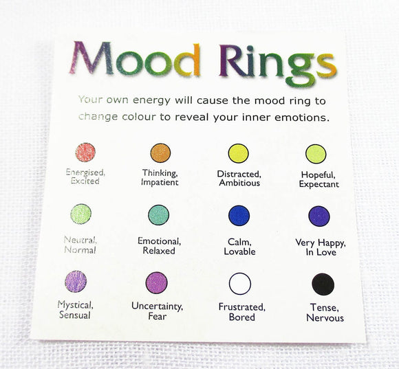 Mood Ring Size P | Crystal Jewellery | Gemstone Rings
