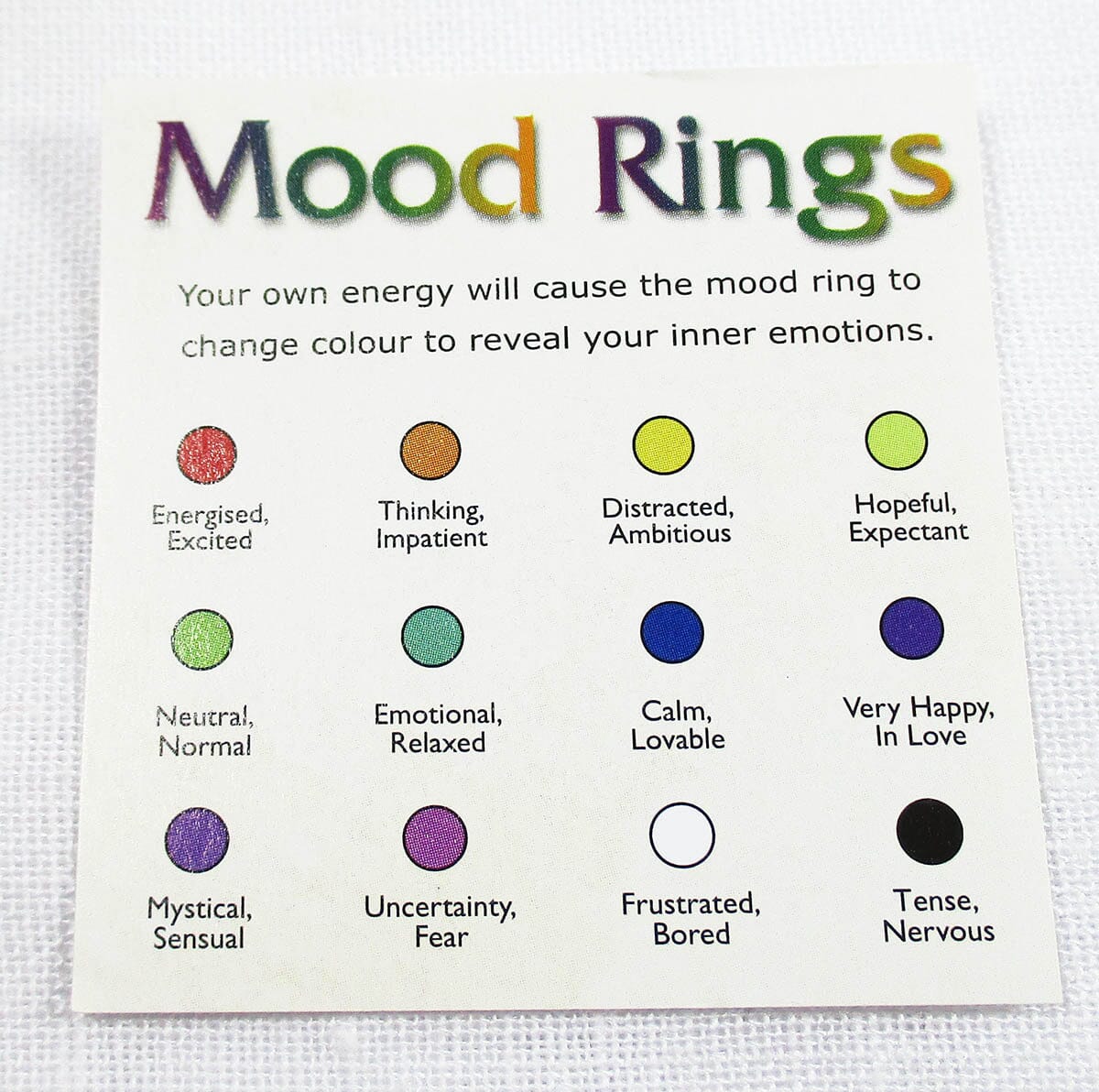 Mood Ring Size R - Crystal Jewellery > Gemstone Rings
