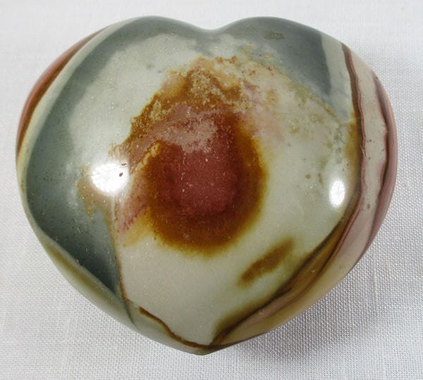 Mookaite Jasper Heart (Large) - Crystal Carvings > Polished Crystal Hearts