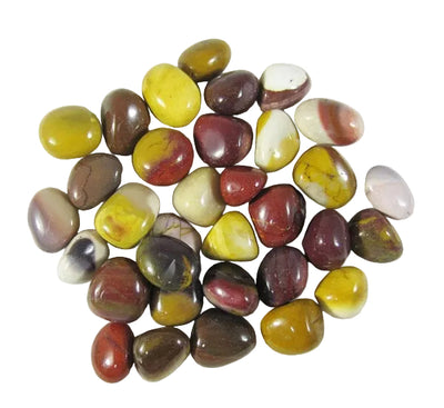 Mookaite Jasper Healing Crystal Tumble Stones (x3) | Cut & Polished Crystals | Polished Crystal Tumble Stones