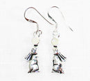 Moonstone Hare Silver Earrings | Crystal Jewellery | Gemstone Earrings