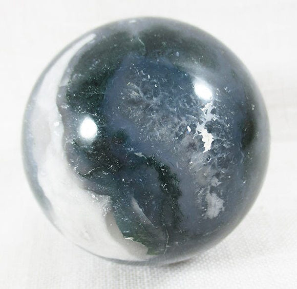 Moss Agate Sphere | Crystal Carvings | Polished Crystal Spheres