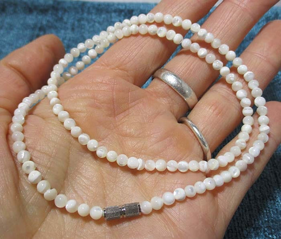 Mother of Pearl Necklace 18inch | Crystal Jewellery | Crystal Necklaces