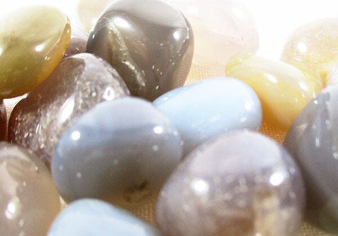 Natural Agate Tumble Stones (x3) Cut & Polished Crystals > Polished Crystal Tumble Stones