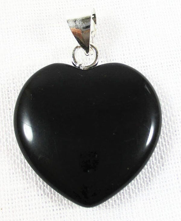 Black Obsidian Heart Crystal Pendant (Small) | Crystal Jewellery | Crystal Pendants