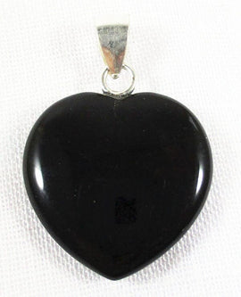 Black Obsidian Heart Crystal Pendant (Small) | Crystal Jewellery | Crystal Pendants