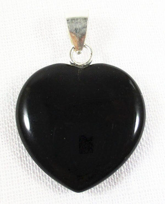 Black Obsidian Heart Crystal Pendant (Small) | Crystal Jewellery | Crystal Pendants