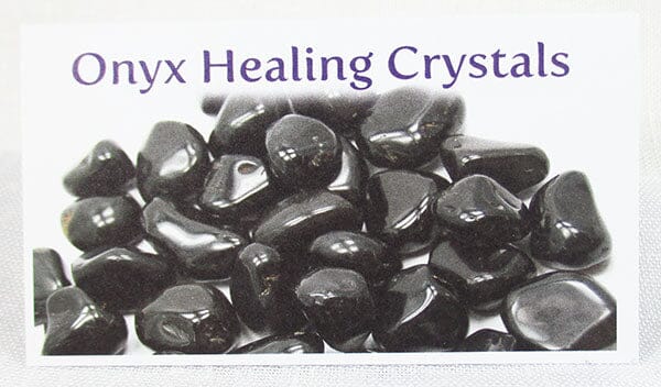 Onyx Healing Crystals Properties Card Only - Others > Books & Greeting Cards
