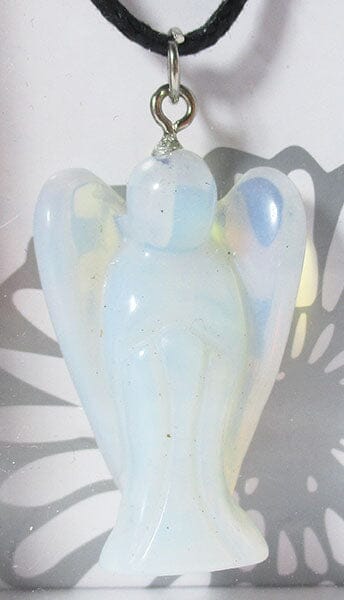 Opalite Angel Pendant Crystal Jewellery > Angel Pendants