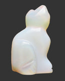 Opalite Cat | Crystal Carvings | Carved Crystal Animals