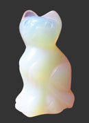 Opalite Cat | Crystal Carvings | Carved Crystal Animals
