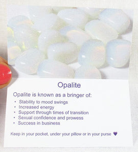 Opalite Healing Crystals Properties Card Only | Books & Greeting Cards