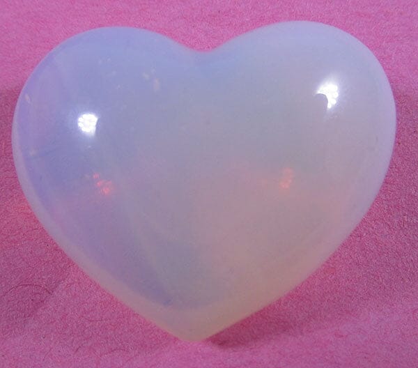 Opalite Heart - Crystal Carvings > Polished Crystal Hearts