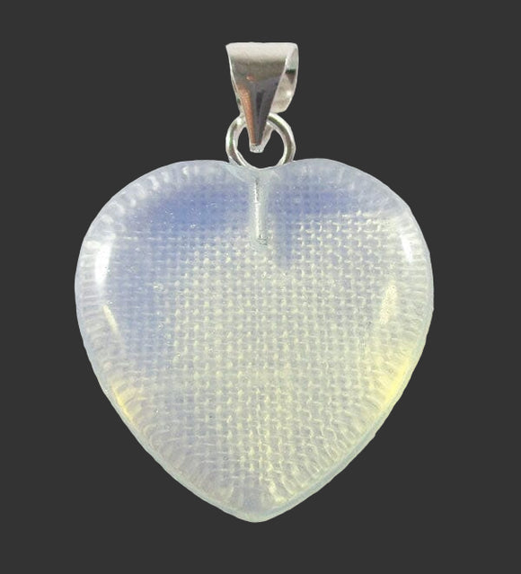 Opalite Healing Crystal Heart Pendant (Small) | Crystal Jewellery | Crystal Pendants