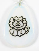 Opalite Lion Keyring | Keyrings & Clip-On Crystals
