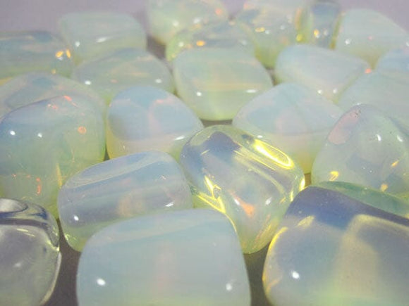 Opalite Healing Crystal Tumble Stones (x3) | Cut & Polished Crystals | Polished Crystal Tumble Stones