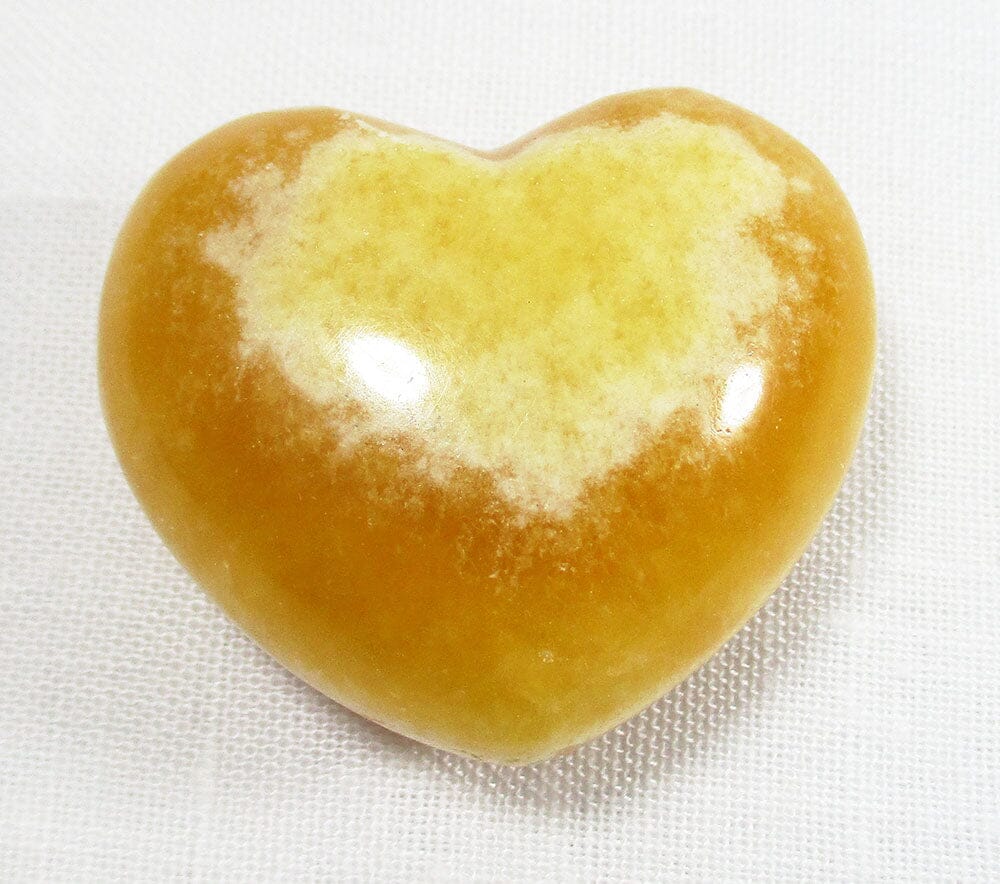 Orange Calcite Heart - Crystal Carvings > Polished Crystal Hearts