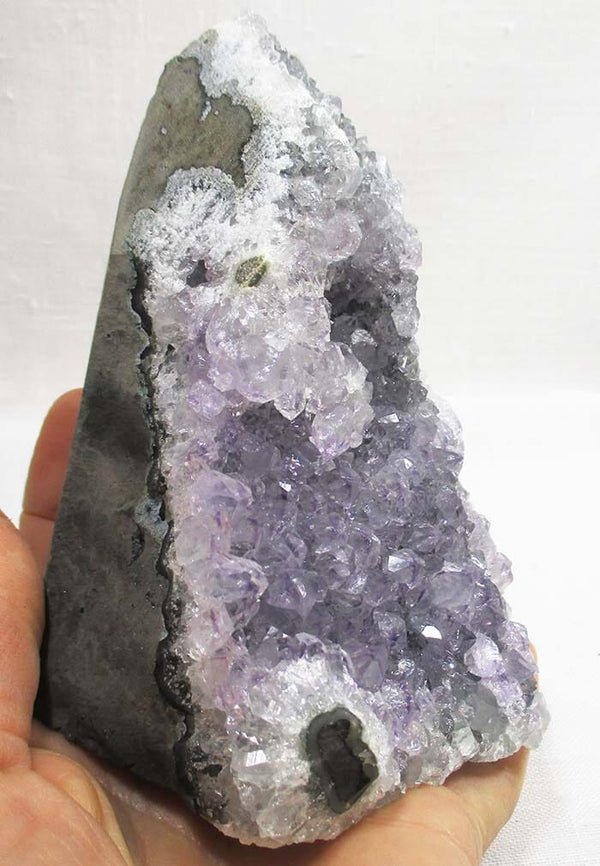 Pale Lilac Rough Amethyst Standing Cluster - 2
