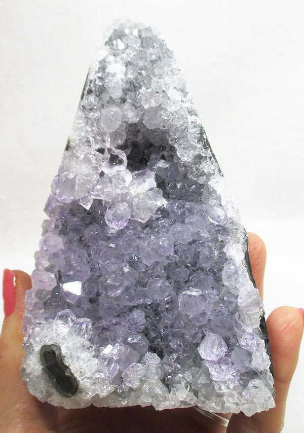 Pale Lilac Rough Amethyst Standing Cluster - 1
