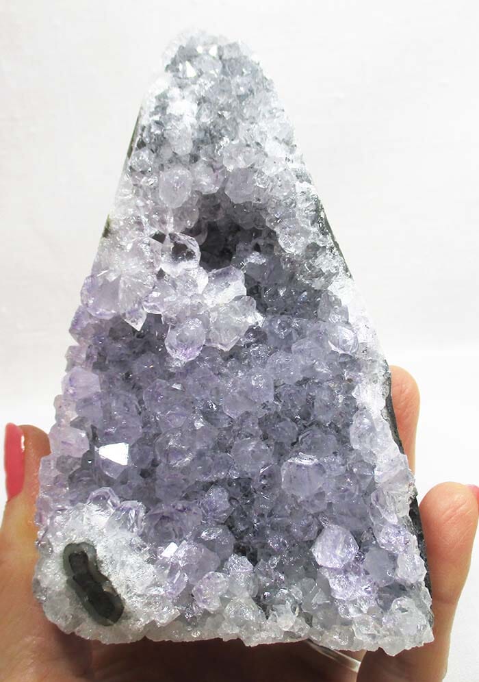 Pale Lilac Rough Amethyst Standing Cluster - Natural Crystals > Natural Crystal Clusters