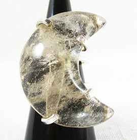 Pale Smoky Quartz Adjustable Ring | Crystal Jewellery | Gemstone Rings