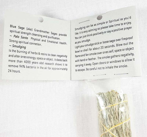 Palo Santo and Blue Sage Smudge Sticks - 18cm Long | Gift Boxes & Pouches