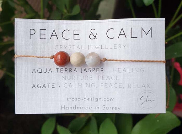 Peace and Calm Friendship Bracelet | Crystal Jewellery | Gemstone Bracelets