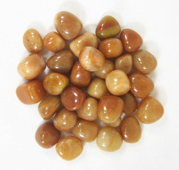 Peach Aventurine Healing Crystal Tumble Stones (x3) Small | Cut & Polished Crystals | Polished Crystal Tumble Stones