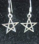 Pentagram Silver Earrings | Crystal Jewellery | Gemstone Earrings