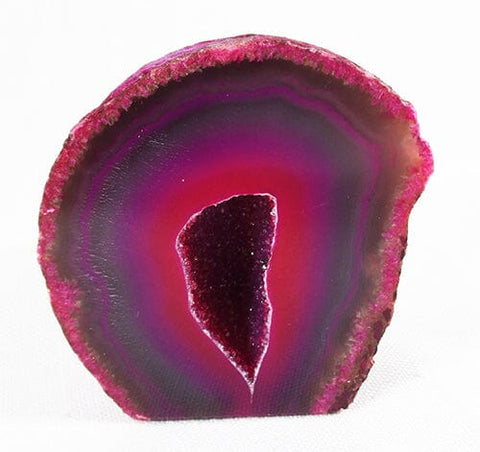 Pink Agate Rough Standing Geode Natural Crystals > Crystal Geodes