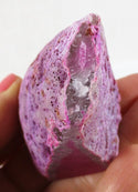 Pink Agate Rough Standing Geode (Small) - 2