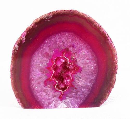 Pink Agate Standing Geode - 3
