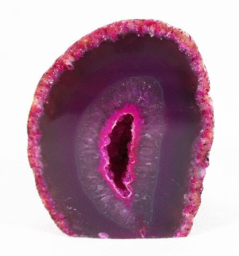 Pink Agate Standing Geode Natural Crystals > Crystal Geodes