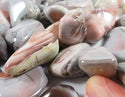 Pink and Grey Agate Tumbles (x3) - 2