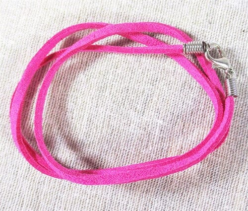 Pink Leather Style Neck Cord | Chains & Neck Cords