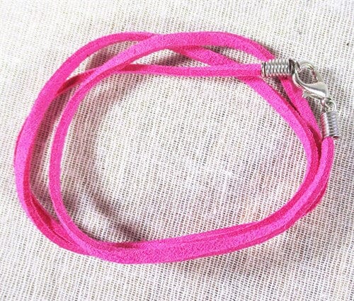 Pink Leather Style Neck Cord - Others > Chains & Neck Cords