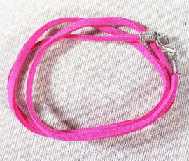 Pink Leather Style Neck Cord | Chains & Neck Cords