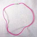 Pink Leather Style Neck Cord | Chains & Neck Cords