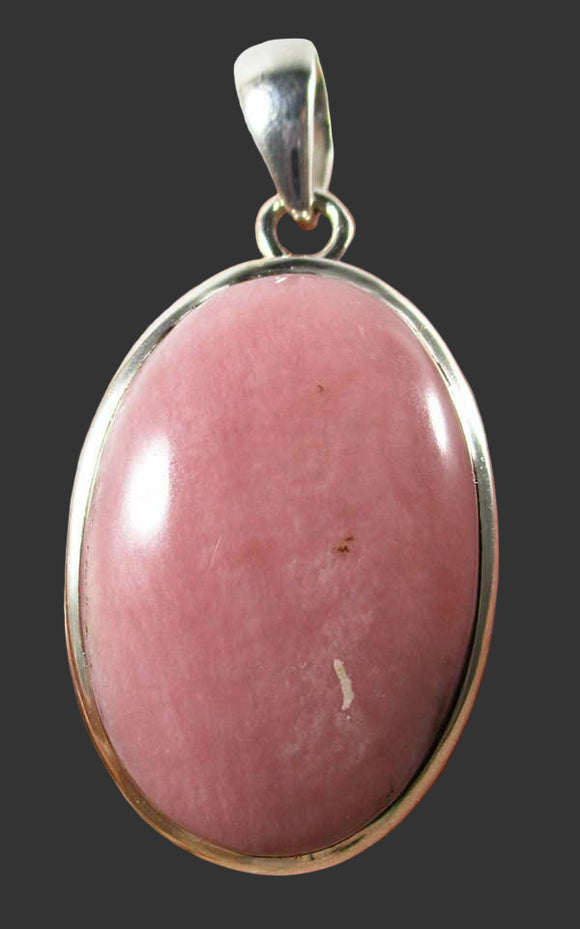 Pink Opal Oval Pendant | Crystal Jewellery | Crystal Pendants
