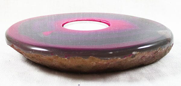 Polished Pink Agate tea light Holder - Others > Tealight Holders