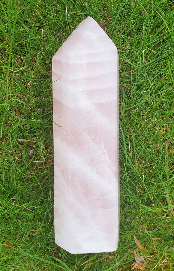 Polished Rose Quartz Crystal Point (XL) | Cut & Polished Crystals | Crystal Obelisks & Natural Points