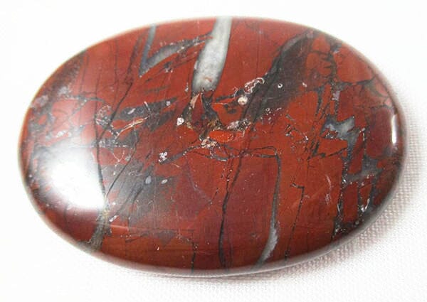 Poppy Jasper Palm Stone - Cut & Polished Crystals > Polished Crystal Palm Stones