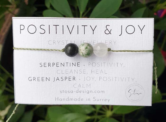 Positivity and Joy Friendship Bracelet | Crystal Jewellery | Gemstone Bracelets