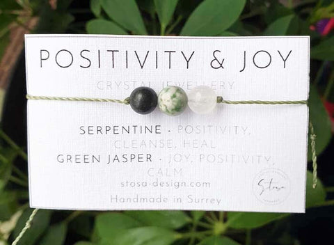 Positivity and Joy Friendship Bracelet Crystal Jewellery > Gemstone Bracelets