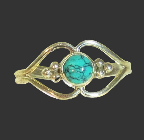 Pretty Turquoise Ring (Size N) | Crystal Jewellery | Gemstone Rings