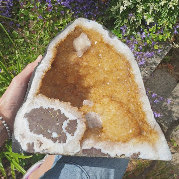 Citrine and Calcite Cathedral Crystal  Cave | Natural Crystals | Natural Crystal Clusters