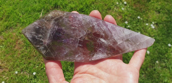 Smoky Ametrine Healing Crystal Slice Point (L) | Cut & Polished Crystals | Crystal Obelisks & Natural Points