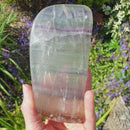 Fluorite Crystal Slice | Natural Crystals | Raw Crystal Chunks
